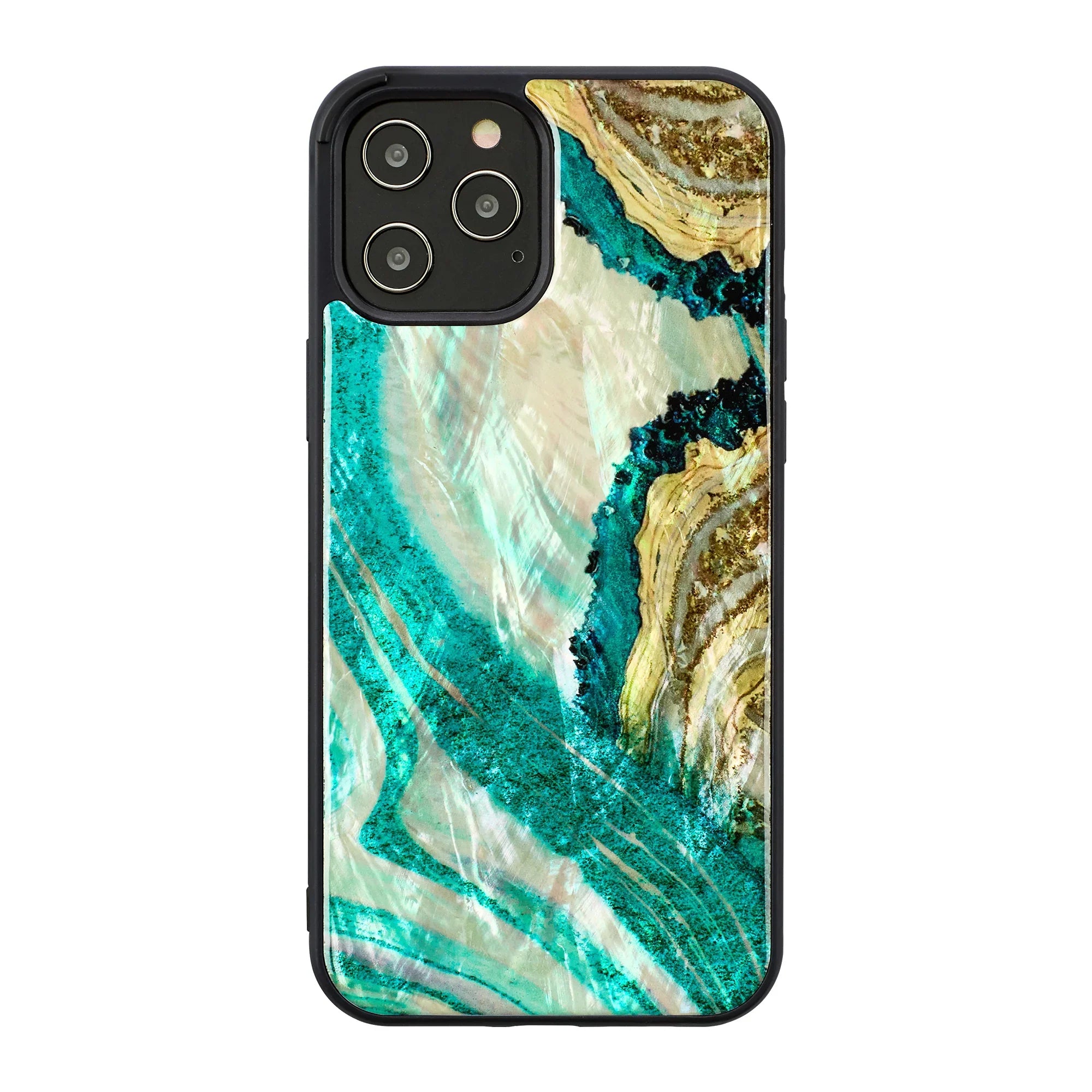Ikins Case For iPhone 12 Pro Max - Aqua Agate - Tashqila Ikins Case For iPhone 12 Pro Max - Aqua Agate - Tashqila